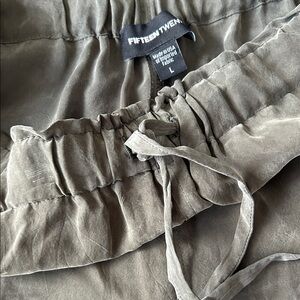 Fifteen Twenty Olive Drawstring Pant L